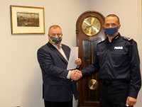 Zawarcie porozumienia w sprawie dodatkowych służb, między Wójtem Gminy Lubsza i Komendantem Powiatowy Policji w Brzegu