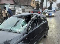 uszkodzony podczas zdarzenia drogowego pojazd