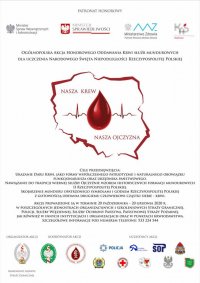 plakat akcji Nasza Krew Nasza Ojczyzna