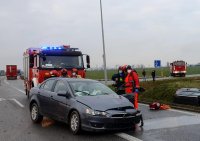 uszkodzony pojazd, wozy strażackie