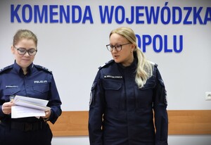 Naczelnik i Komendant podczas zakończenia konkursu